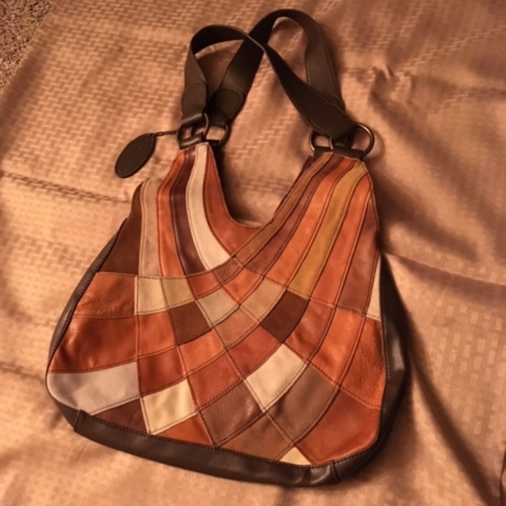 Leather/Suede patch purse